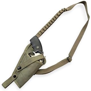 US WWII M3 Victory Revolver Canvas Shoulder Holster with Shell Loops