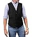 Produktbild Solove-Suit Herren Klassisches Fischgrätenmuster Anzug Weste Notch Revers Slim Fit Weste für Hochzeit GroomsmenBlackXL