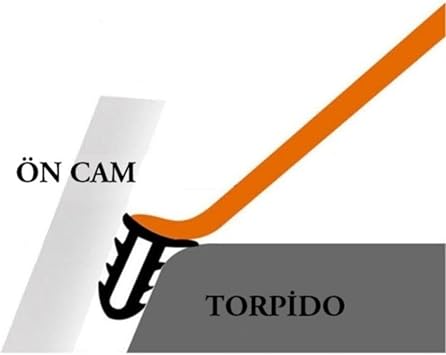 Contacall Araç Torpido Fitili, Göğüs Konsol Fitili, Araba Ses Yalıtım Fitili, Oto Ön Cam Fitili
