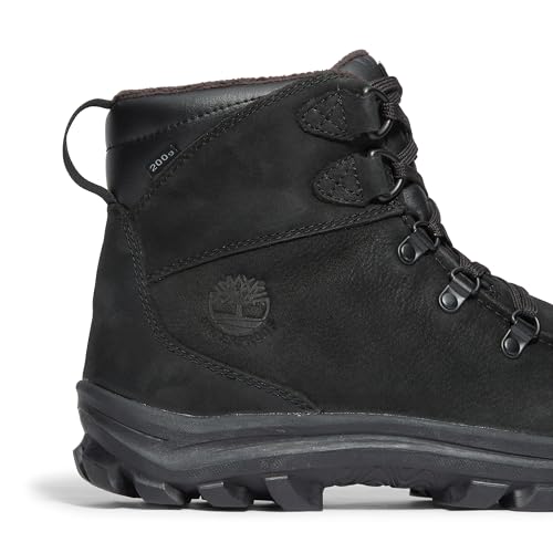 Timberland Men's Chillberg Mid Lace Up Waterproof Hiking Boot, Jet Black-NEW 2024, 7 Medium
