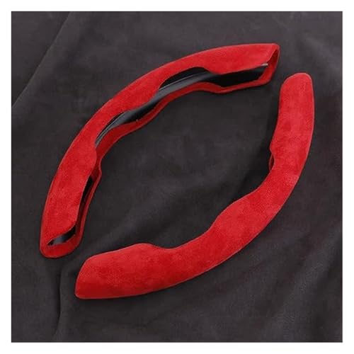 Protector de Volante para Coche para Jag-uar para E-Pace para F-Pace para I-Pace para F-Type para XE para XF para XJ para X-Type Antideslizante 2 Piezas Protector para Volante Coche