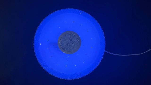 Plafonnier LED 30W RGB Musical Bluetooth - Dimmable, Haut-Parleur Intégré, Changement Couleur, IP54 Chambre Salle De Bain Salon Enfant