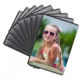 Lista de empaque: Recibirá 18 imanes personalizados nevera, tamaño 2,87x3,93in, espalda negra, en el frente hay un marco de fotos magnético con una película transparente, puede satisfacer sus necesidades diarias de decoración de fotos de bricolaje