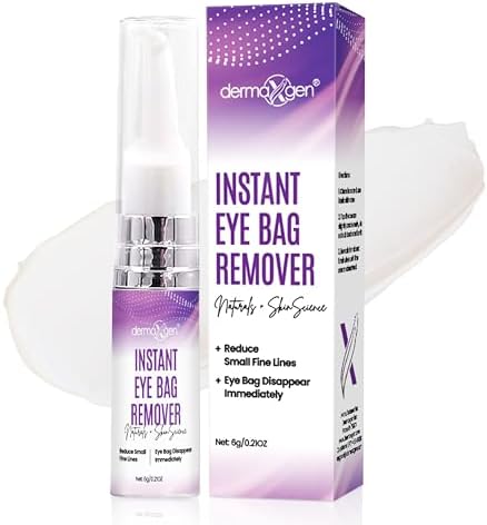 Instant Under Eye Bag Remover Cream - Dark Circles Under Eye Treatment Cream for Wrinkles & Puffiness - Advanced Anti-Aging Formula for Women - Quick Solution for Tired & Dull Skin - 0.21 OZ