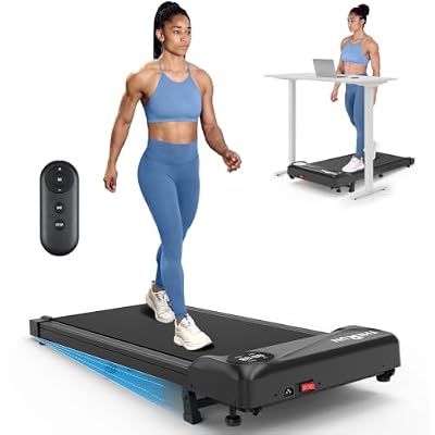 THERUN Walking Pad with Incline, Manual Incline Treadmills for Home/Office, Walking Pad Treadmill 2.5HP, Walking Jogging Machine with 300 lbs Weight Capacity Remote Control LED Display