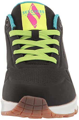 Skechers Women's UNO-NEANO Sneaker, Black/Multi, 6