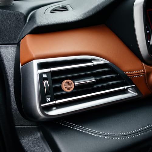 Image of PartyKindom Car Aroma Diffuser Clip for Essential Oils Compact Wooden Car Perfume Vent Clip Air Freshener Portable Aromatherapy Device for Interior