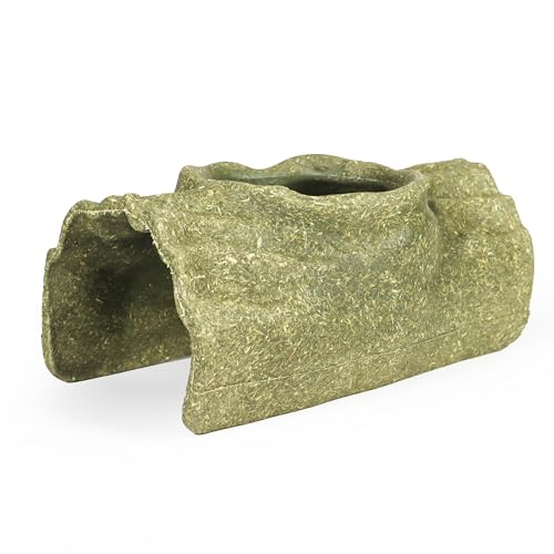 Esconderijo de tronco de árvore comestível Gerbil, rato, anão, hamster, túnel mastigável, decoração