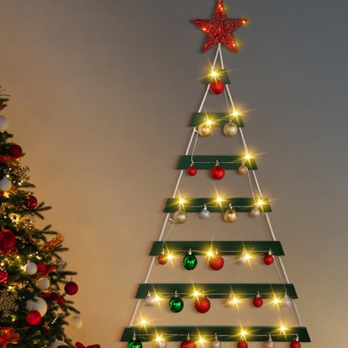 VAIPI 40 in Wall Hanging Christmas Tree with Lighted Christmas