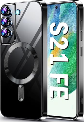 Coque Samsung S21 FE MagSafe transparente en silicone TPU flexible