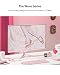Pixio PX246 Wave Pink 24 inch 120Hz Refresh Rate FHD 1080p Resolution IPS Panel 4ms GTG Response Time Gaming Monitor with Adaptive Sync