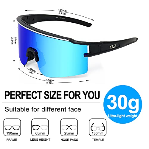 Fmy Polarized Sports Sunglasses For Men Women With 3 Interchangeable Lenses,Uv Protection Mtb Baseball Cycling Glasses #TOP2