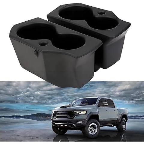 ONER Left and Right Pair of Foam Door Cup Holder,Compatible with 2009-2018 Dodge Ram 1500 2009-2022 Ram 2500 3500 2016-2022 Ram 4500 5500,Replace #5NN24XXXAA 1LD23XXXAA Cover