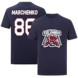 13 KIRILL MARCHENKO Shirt Tshirt T-Shirt Navy Hockey 100% Cotton Shirt Jersey for Mens/Womens/Kids