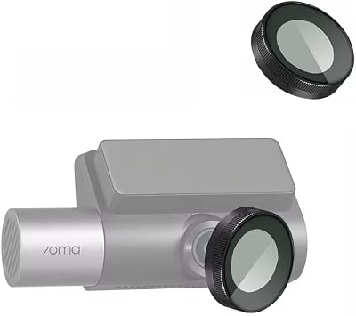 CPL Polarizing Filter for 70mai T800 Dash Camera, Front and Rear Lens Compatible, Black