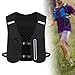 Menolana Running Vest Pack for Women Men Breathable Portable Phone Holder Hydration Vest Water Backpack for Adventure Climbing Hiking, Black