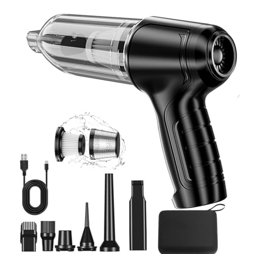 Car Vacuum Pro V2 and V3- Portable Air Blower Airified Pro Car Vacuum 95000pa 7 in 1 High Power Handheld Vacuum Cordless(Black)