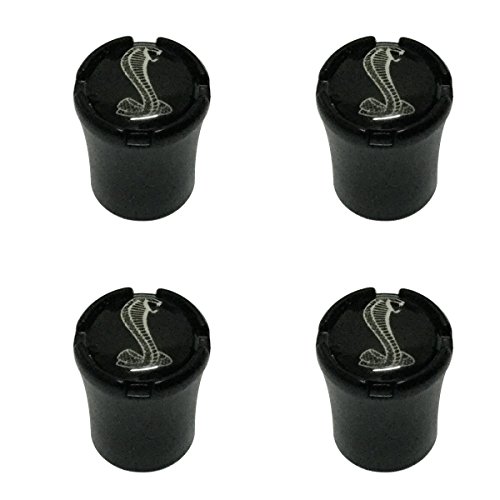 Modern Design 4pcs Mustang Shelby Logo Black Auto Car Wheel Tire Air Valve Caps Tire Decoration For Ford Mustang Car Model