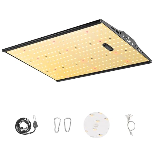 Enlfjoss LED Grow Lamp 100W, pflanzenlampe led vollspektrum, 5 stufige Dimmung von 20% bis 100% Geeignet für den Anbau von Zimmerpflanzen Wachstumslampe für Zimmerpflanzen