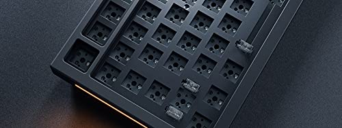 Glorious Gaming - Gmmk Pro Barebones Keyboard Kit (Usa Ansi) Compact 75% Keyboard W/Knob, Black Aluminum, Custom Diy Mechanical Keyboard, Tkl, Hotswap, Cherry Mx Style, Backlit Rgb, Usb-C Removable #TOP7