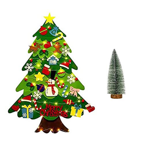 HONP 3FT DIY Sentiu Árvore De Natal Conjunto, Destacável Enfeites, Decorações De Natal De Parede, pr