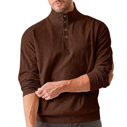 RTRDE Men's Henley Pullover Sweatshirts Long Sleeve Shirts Casual Thermal Loose Fit Button Up Pullovers, S-3XL2