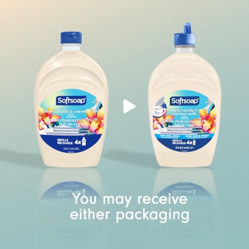 Image of Softsoap Liquid Hand Soap, Warm Vanilla and Coconut Milk, 50 fl oz Refill