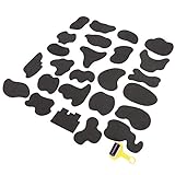 [25 disegni unici per uno stile creativo] Questo kit di stencil per tatuaggi per capelli include 25 modelli distinti che offrono infinite possibilità per disegni creativi di capelli.che tu sia uno stilista professionista o un appassionato del fai te, troverai il modello perfetto per ogni occasione, dalle forme geometriche audaci agli intricati motivi artistici.
