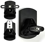 2 x Rótula de Soporte de Pared para Altavoces – Tipo SB de 38 – Keyhole de Montaje, M4 + M5 + de Rosca M6