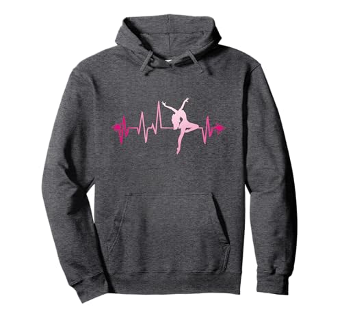 Dance Girl Heart Beat Hoodie Dancing Dancer Ballet Gift Pullover Hoodie