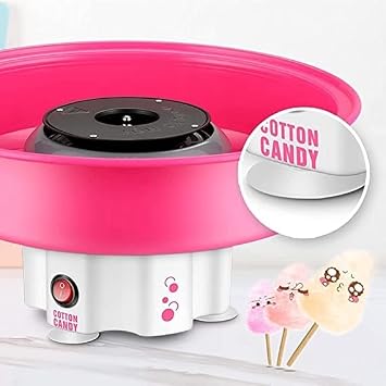 Mini Cotton Candy Makers, Electric Cotton Candy Machine, Cotton Candy Floss Maker for Children and Party, Pink
