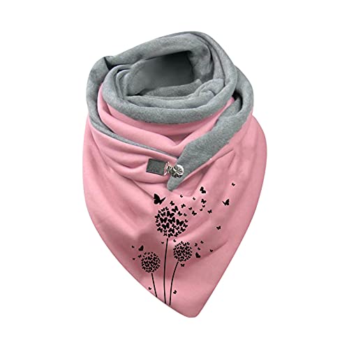 AITSAON Womens Warm Scarf Square Shawls Large Chunky Scarf Button Soft Wrap Halloween Print Warm Scarves Shawls Gift