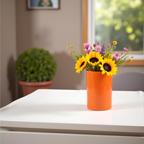 Reston Lloyd 6 Piece Kitchen Utensil Holder for Kitchen Counter, Utensils Crock with Heat Resistant Spoon, Slotted Spoon, Ladle, Spatula BPA Free, Orange by Reston Lloyd - Image 4