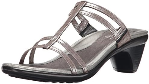 NAOT Footwear Women's Loop Slide Sandal Silver Threads 5 M US