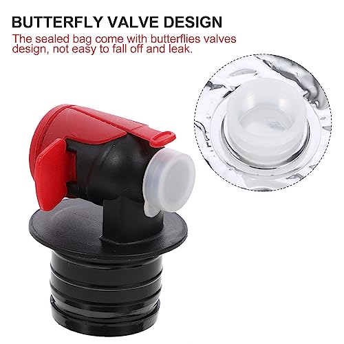 Scicalife Lot de 10 sacs de rechange réutilisables et rechargeables avec bec verseur pour bouteilles de vin, jus de fruits, voyage en plein air – vue 5