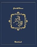 goldhorse pellets  Gold&Horse: Dark slate Blue color Notebook, College Ruled, 8.5 x 11 inches, 110pages