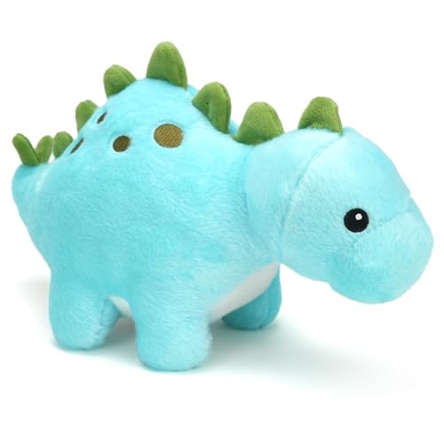 BenBen Dinosaur Stuffed Animal, 13” Dino Plush Toys, Cute Plushies Stuff for Kids, Stegosaurs, Baby Shower, Christmas, Birthday Gifts, Easter Decorations, Blue - image 1