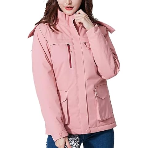 YWBleked Pink Heated Coat for Men Cover