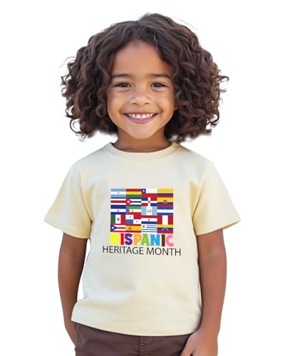 Homie Weekend Kids Hispanic Heritage Shirt, Toddler Latino Tee, Flag Mosaic
