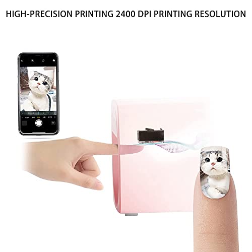 O2Nails Portable Nail Printer M1 Mobile Nail Art Printing Machine For Home Usage Nail Salon (Pink Gold) #TOP4