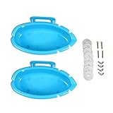 TEHAUX 2pcs Parrot Bath Tubs Plastic Bird Bathing Basin Essential Pet Bath Supplies for Parakeets Canaries and Lovebirds Fun and Functional Cleaning Tool