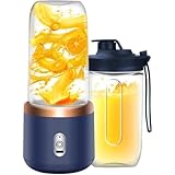 Personal Blender for Shakes & Smoothies, 400ml – 2 To-Go Portable Cups & Lids, Easy Clean, High-Speed Mixer for Juices, Kitchen, Baby Food –...