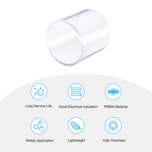 MECCANIXITY Clear Acrylic Pipe 3.5"(90mm) ID 4"(100mm) OD 4" Length by MECCANIXITY - Used condition - Image 3