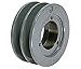 2BK34H Maurey Equivalent Double Split Taper V-Belt Pulleys, 3.55