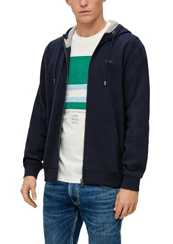 s.Oliver Sweatshirt-Jacke mit Kapuze und Logo