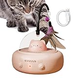 Automatisiertes Katzenspielzeug | Bewegungsaktivierte automatische Katzenspiele mit Feder | Kätzchenspiel für Übung, Jagd, geistige Stimulation, Indoor-Spielzeit, Langeweile Linderung