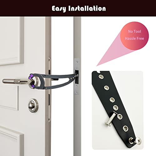 [Upgraded Design] Cat Door Holder Latch Stopper, Soft Gate Stop, Baby Proof, Keep Dogs Out Of Cat Litter Boxes Cabinet, Easy Installation #TOP3