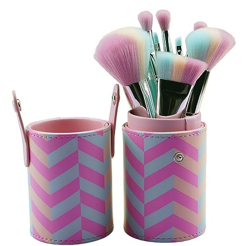 Gradient-10pcs-Makeup-Brushes-Bucket-Set-Eyeshadow-Brushes-Wooden-Handle-Beauty-Tools-Makeup-Brushes