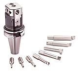 Attention : L'image montre l'enregistrement SK40) - Tête de forage de précision MK-4 - Plage de rotation de 8 à 280 mm de diamètre - Filetage de serrage M16. La tête d'extraction très précise dispose d'une échelle de 0,005 mm et d'une plage de rotation de Ø 8 à Ø 280 mm. Avance totale : 27 mm - Diamètre : 0,01 mm. La tête de déverrouillage est à la fois verticale et horizontale.