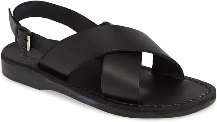 Elan Buckle - Leather Thick Strap Sandal - Mens Sandals